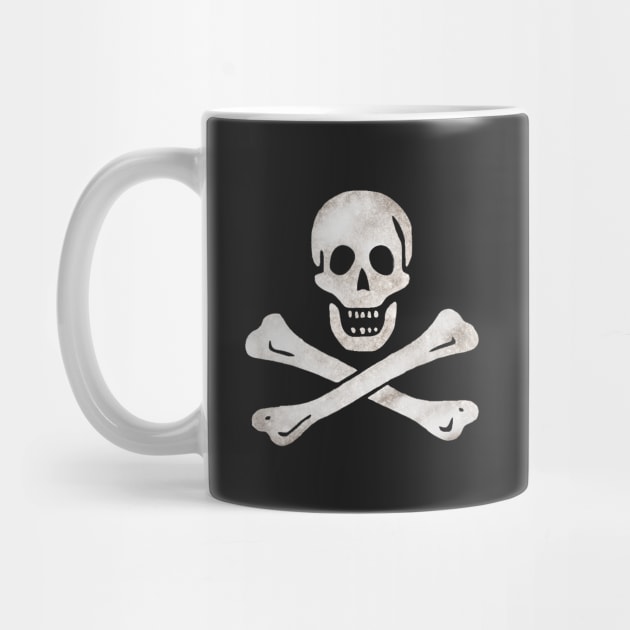 Vintage Pirates crystal skull and cross bones by PlanetMonkey